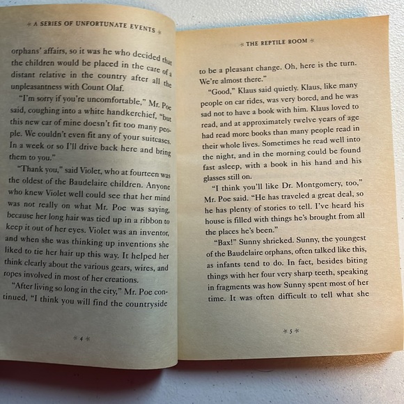 📚2/$6  The Reptile Room #2 in the A Series of Unfortunate Events Series - Picture 10 of 12